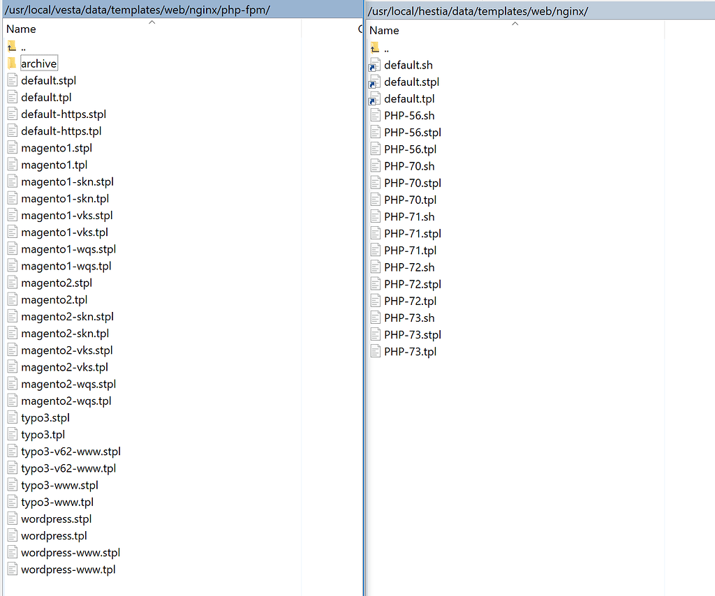 Using nginx templates together with multiphp Web Hestia Control Using nginx templates together with multiphp Web Hestia Control