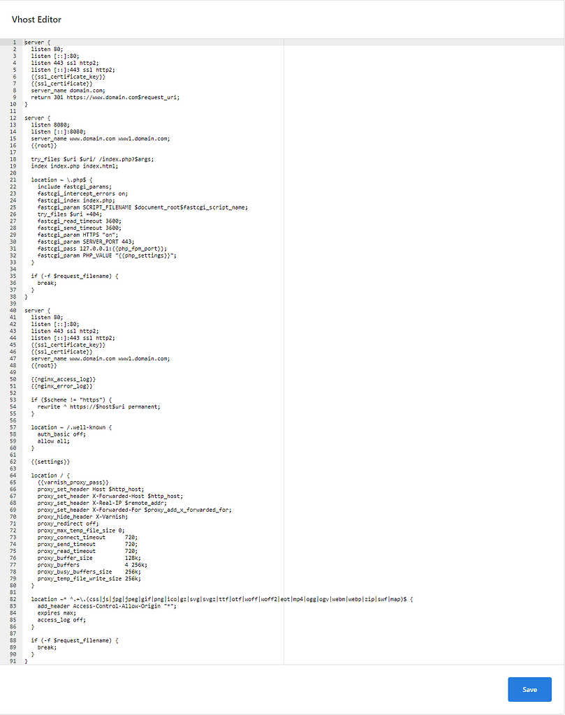 NGINX Only Setup - General Questions - Hestia Control Panel - Discourse