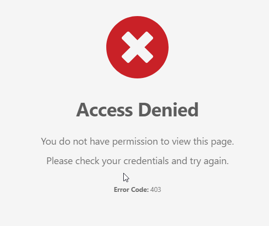 Access Denied: You do not have permission to view this page - Hestia