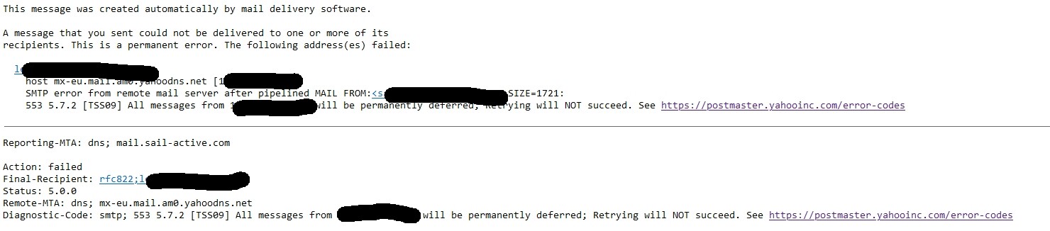 Unable to send mail to yahoo - Mail - Hestia Control Panel - Discourse