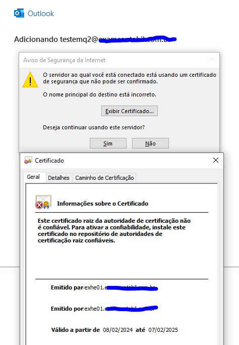 get certificate error